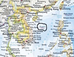 Một trong những bản đồ xuyên tạc của National Geographic Society - Ảnh: Chụp lại từ Natgeomaps.com