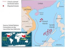 Trung Quốc tuyên bố gần như toàn bộ biển đông là lãnh hải của họ. RFA