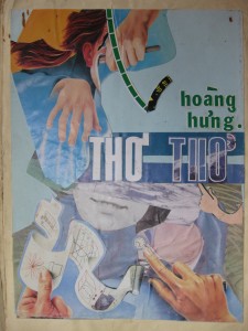 Bìa tập thơ Hoàng Hưng do Thiếu Bảo vẽ 1982.