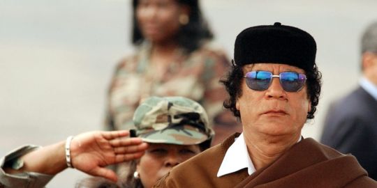 Đại tá Mouammar Kadhafi, ngày 21 tháng 3 năm 2005.  (Ảnh AP/AMR NABIL)