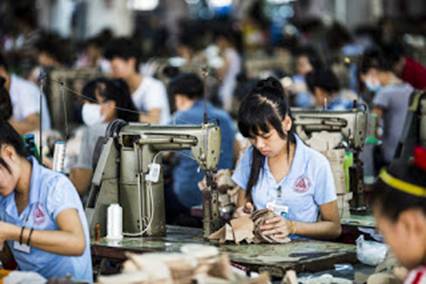 A shoe factory in Vietnam. The United States imposes tariffs on imported shoes. Credit Aaron Joel Santos for The New York Times